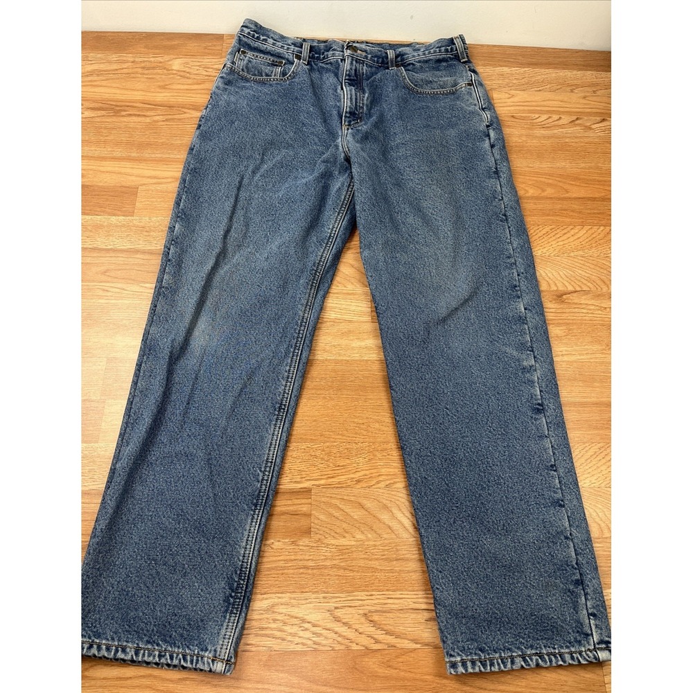 Carhartt Fleece Lined Straight Leg Men's Jeans 38 x 32